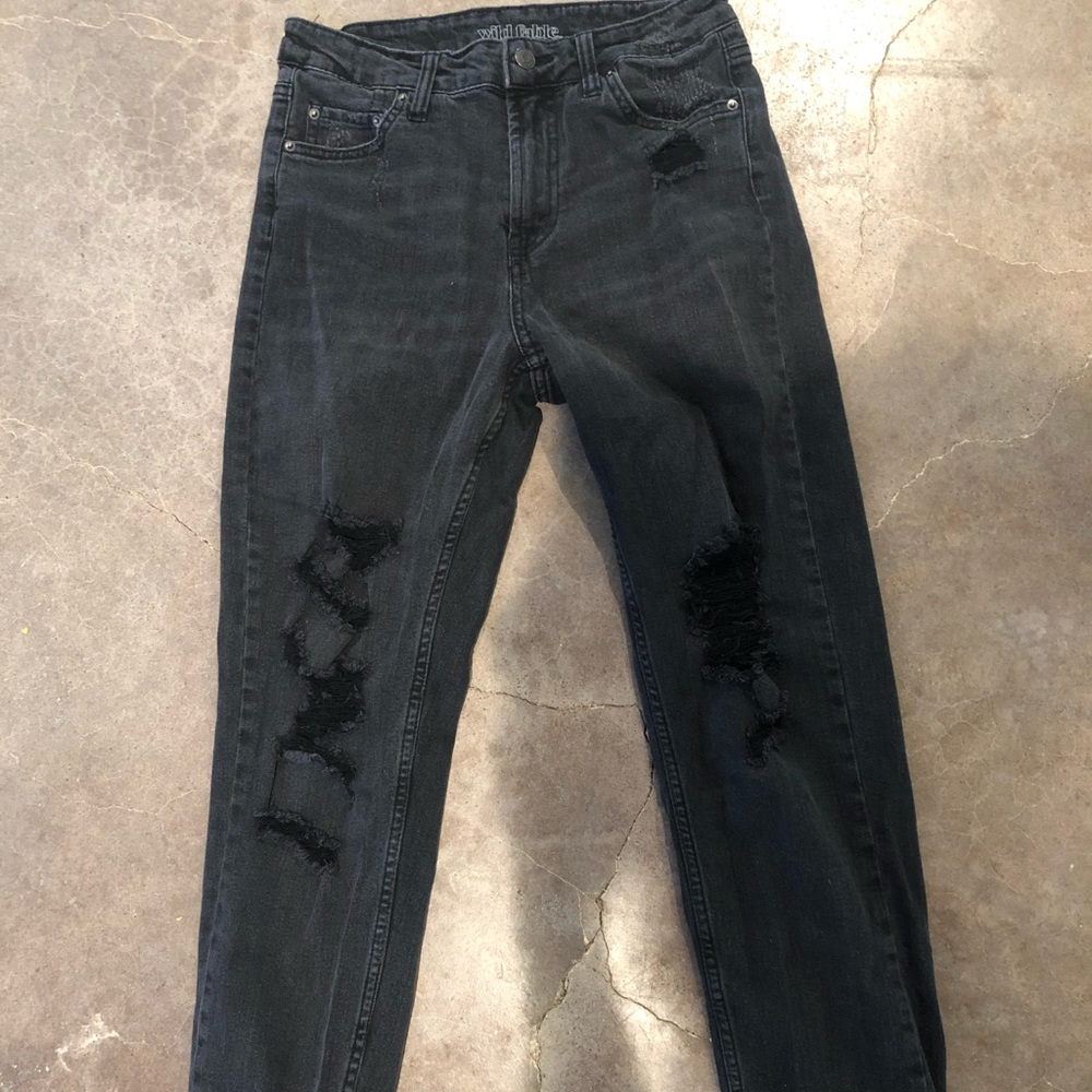Distressed Mom Jeans